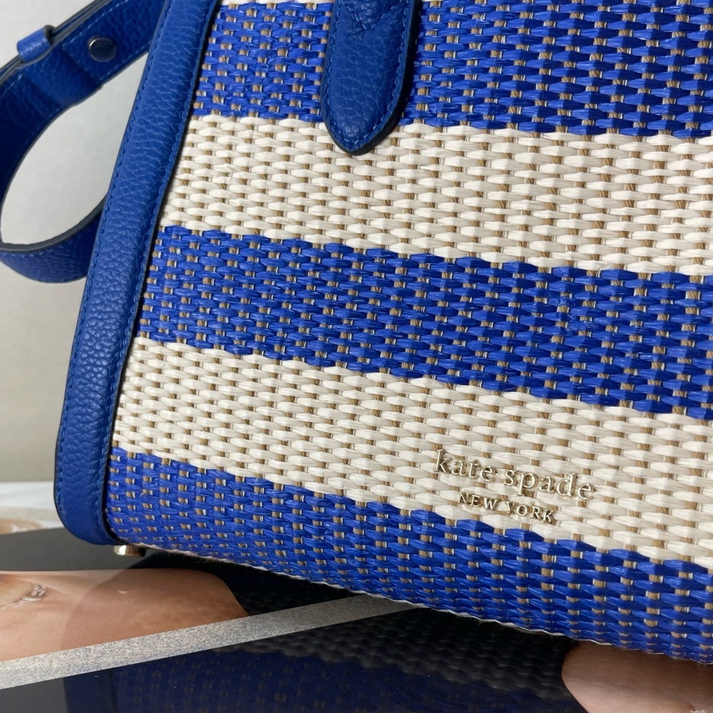 (new+tag) Kate Spade Knott Striped Medium Satchel - Picture 3 of 17
